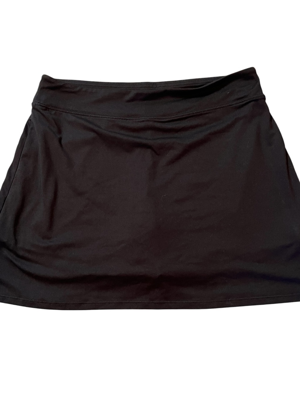 Tranquility Black Active Mini Skirt & built in shorts. Medium. Athletic